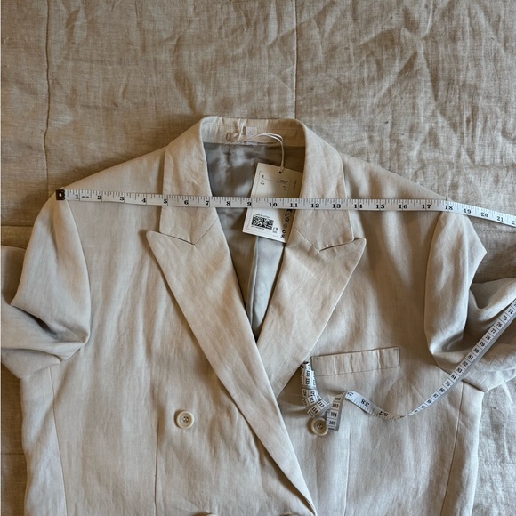 COS double breasted linen blazer - Picture 9 of 10